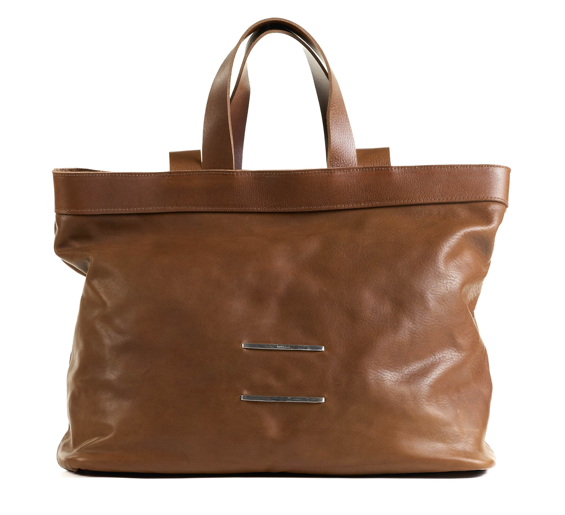 daniele basta leather and silver bags - FRONT